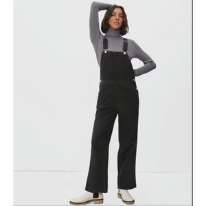 Everlane Womens The Canvas Overalls Size 4 Black